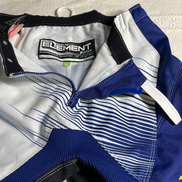 Oneal Element Kids Motocross Pant Racing MX Riding Blue Yellow Size 28 - Picture 5 of 10